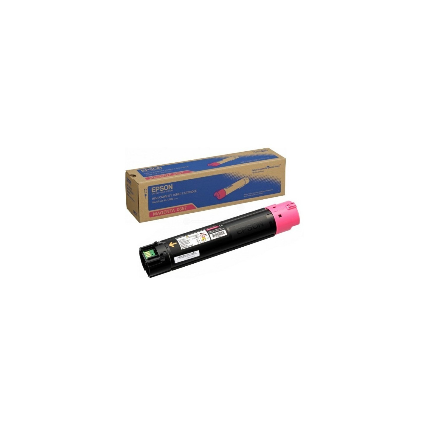 C13S050657 au meilleur prix : Toner magenta haute capacité Epson pour WorkForce AL-C500dn