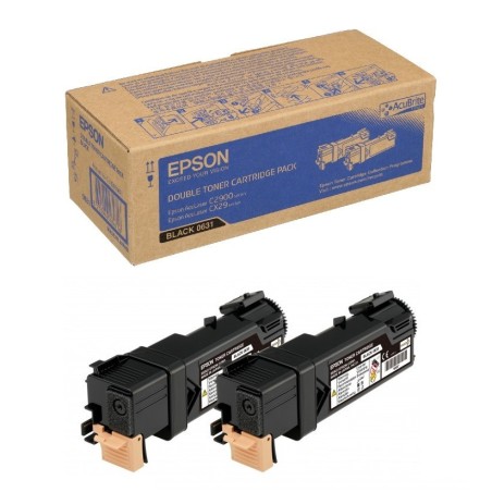 Pack 2 toners noirs Epson pour Aculaser CX29NF / C2900dn / ..., Toner Express : achat en ligne de Pack 2 toners noirs Epson pour