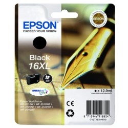 Cartouche noire haute capacité Epson pour WorkForce WF-2010w / WF-2520nf ... (N°16XL - Plume), Toner Express : achat en ligne de