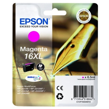 Cartouche magenta haute capacité Epson pour WorkForce WF-2010w / WF-2520nf ... (N°16XL - Plume), Toner Express : achat en ligne 