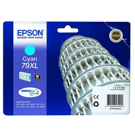 Cartouche jet d'encre Epson 79XL - Cyan, Toner Express : achat en ligne de Cartouche jet d'encre Epson 79XL - Cyan pour impriman
