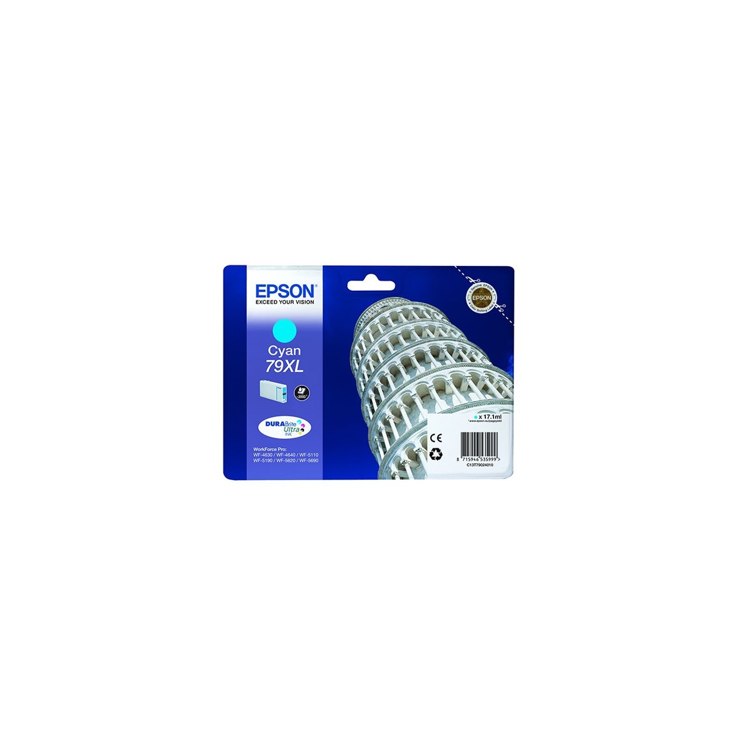 Cartouche jet d'encre Epson 79XL - Cyan, Toner Express : achat en ligne de Cartouche jet d'encre Epson 79XL - Cyan pour impriman