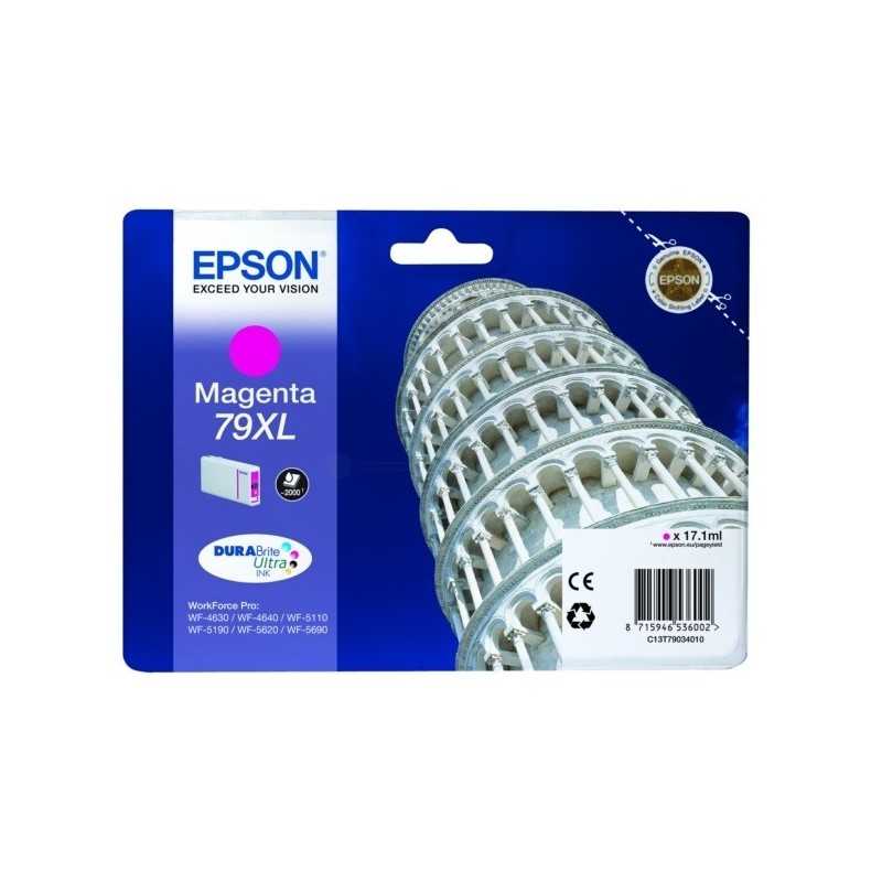 Cartouche jet d'encre Epson  79XL - Magenta, Toner Express : achat en ligne de Cartouche jet d'encre Epson  79XL - Magenta pour 