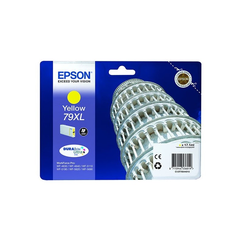 Cartouche jet d'encre Epson 79XL - Jaune, Toner Express : achat en ligne de Cartouche jet d'encre Epson 79XL - Jaune pour imprim