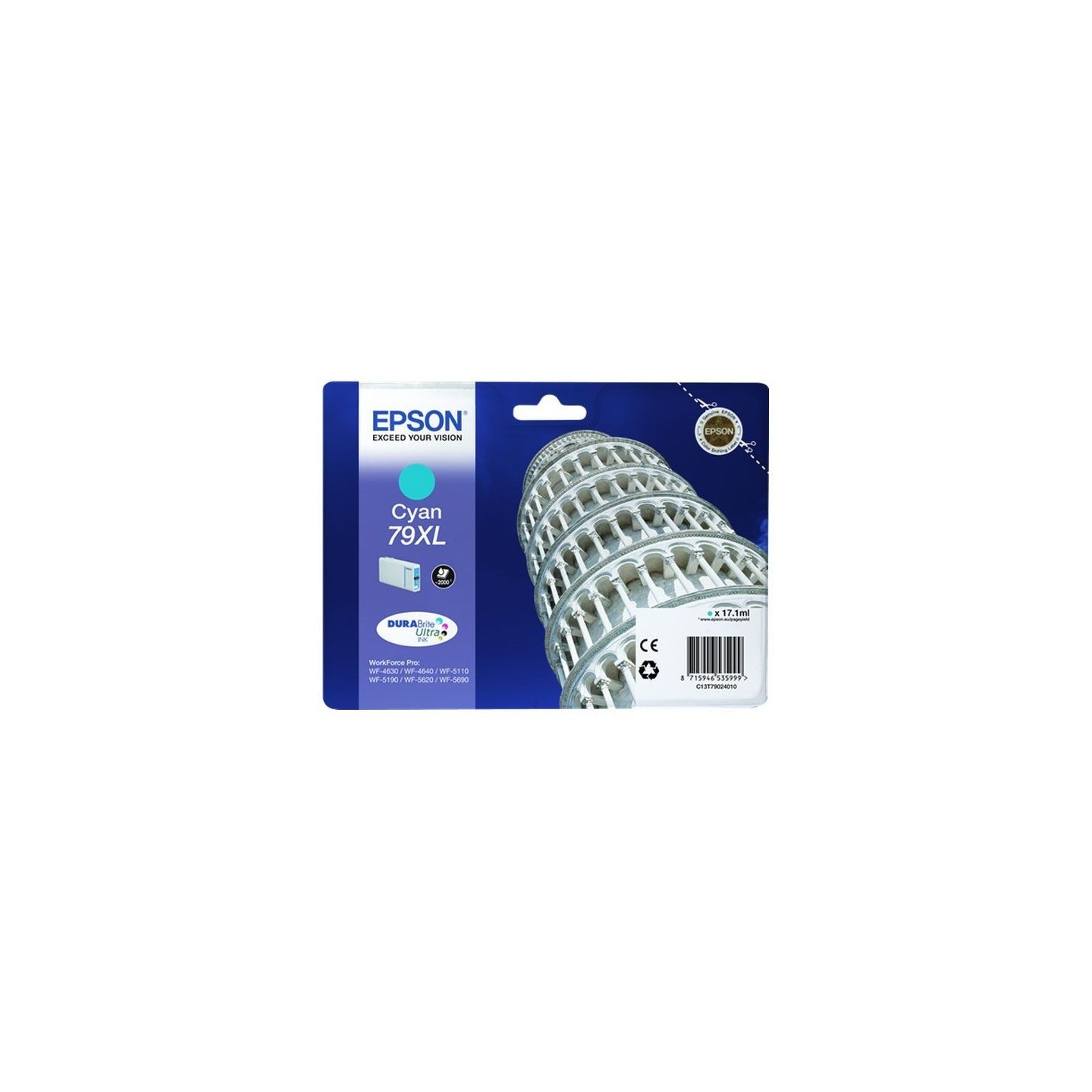 Cartouche jet d'encre Epson 79 - Cyan, Toner Express : achat en ligne de Cartouche jet d'encre Epson 79 - Cyan pour imprimante