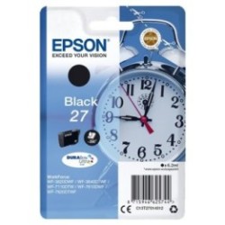 C13T27014010 : Cartouche d'encre noire Epson pour WorkForce 3620/ 3640/7620DTWF .. (n°27) (réveil) (C13T27014012)