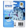 Multipack 3 couleurs XL (cyan, magenta, jaune) Epson pour WorkForce WorkForce 3620/ 3640/7620DTWF ..  (n°27XL) (réveil), Toner E
