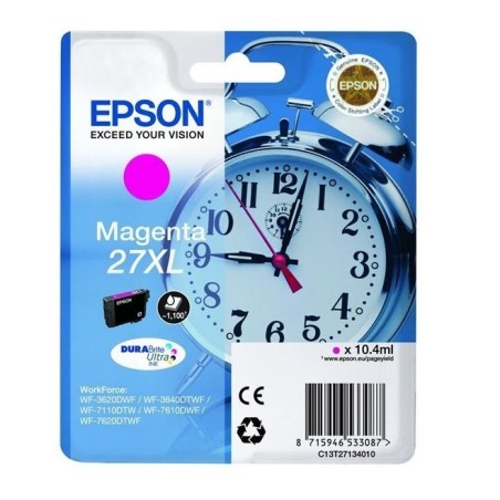 Cartouche d'encre magenta XL Epson pour WorkForce WorkForce 3620/ 3640/7620DTWF .. (n°27XL) (réveil), Toner Express : achat en l