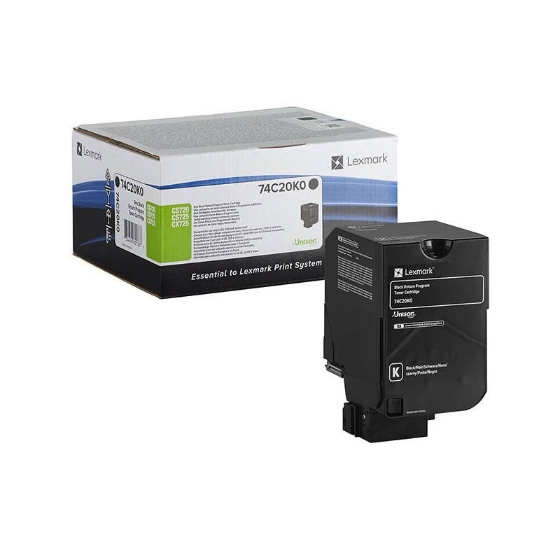 Cartouche de toner Return Program Noire LEXMARK pour CS720, CS725, CX725 (7K) 