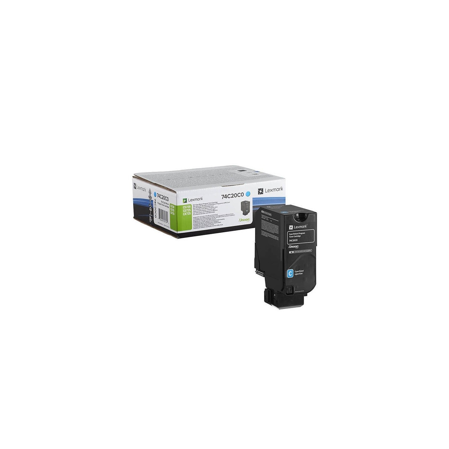 Cartouche de toner Return Program Cyan LEXMARK pour CS720, CS725, CX725 (3K) 