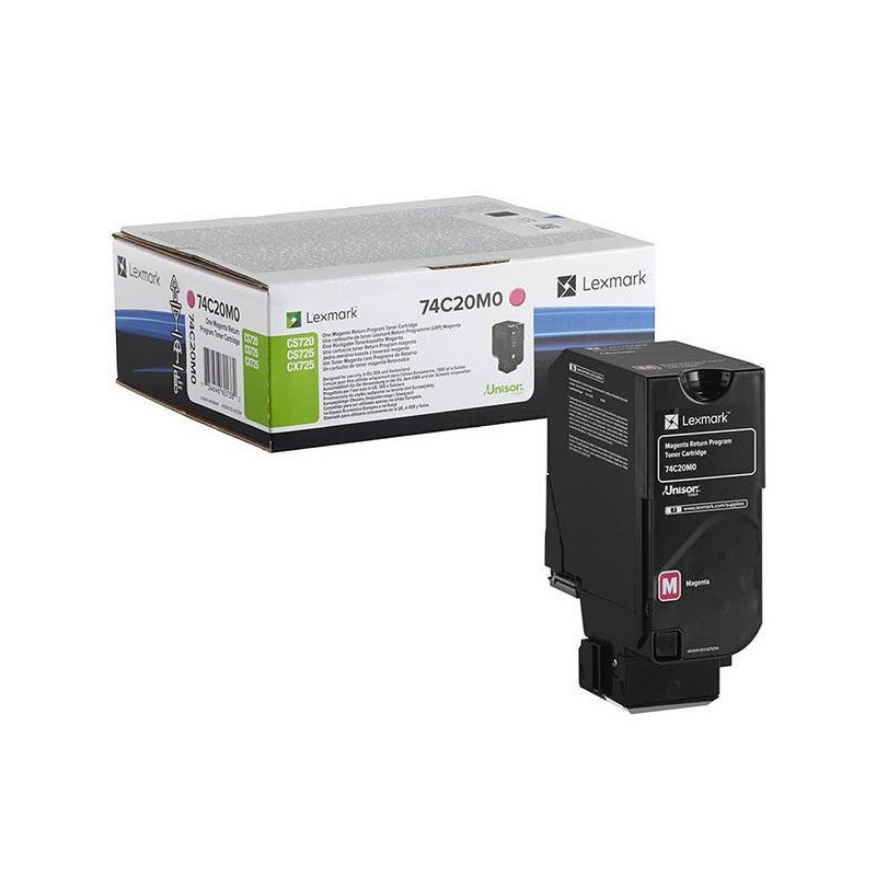 Cartouche de toner Return Program Magenta LEXMARK pour CS720, CS725, CX725 (3K) 