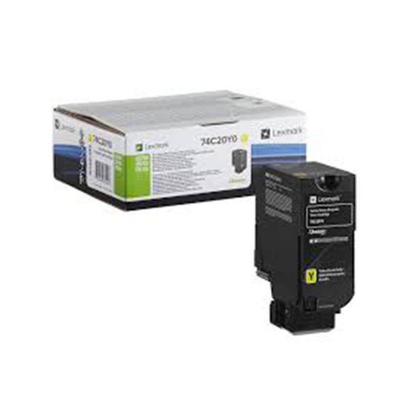 Cartouche de toner Return Program Jaune LEXMARK pour CS720, CS725, CX725 (3K) 