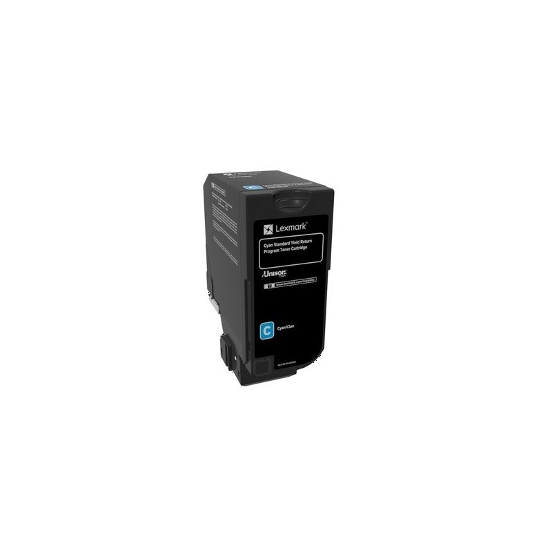Cartouche de toner Return Program Cyan LEXMARK pour CS720 CS725, CX725  Standard (7K)  