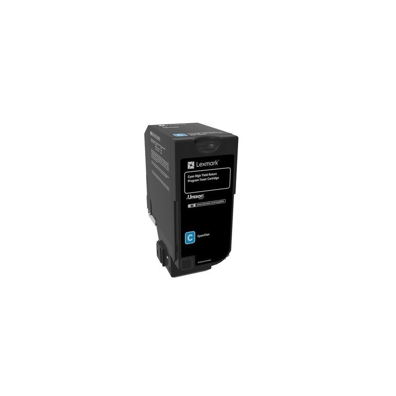 Cartouche de toner Return Program Cyan LEXMARK pour CS720, CS725, CX725 Haute Capcité (16k)