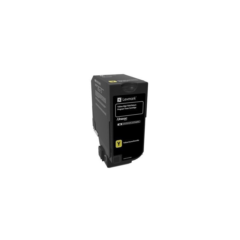 Cartouche de toner Return Program JauneLEXMARK pour CS720, CS725, CX725 Haute Capacité (16k)
