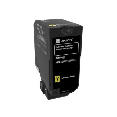 Cartouche de toner Return Program JauneLEXMARK pour CS720, CS725, CX725 Haute Capacité (16k)
