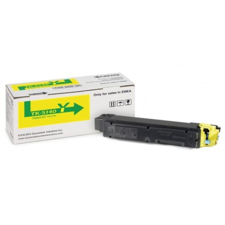 Toner Jaune pour Kyocera Ecosys M6030 / P6130..... (TK-5140Y), Toner Express : achat en ligne de Toner Jaune pour Kyocera Ecosys