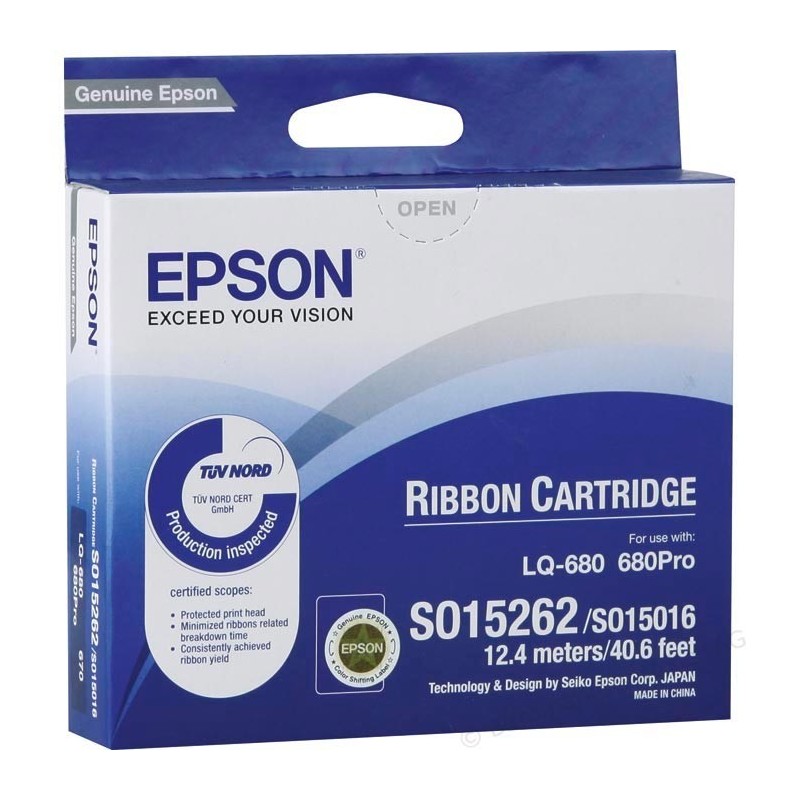 Ruban Matriciel Epson C13S015262 Noir (S015016), Toner Express : achat en ligne de Ruban Matriciel Epson C13S015262 Noir (S01501