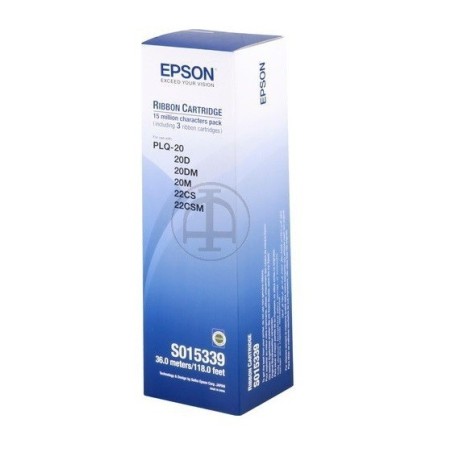 3 Rubans Matriciel Noir Epson pour PLQ-20 / 20M, Toner Express : achat en ligne de 3 Rubans Matriciel Noir Epson pour PLQ-20 / 2