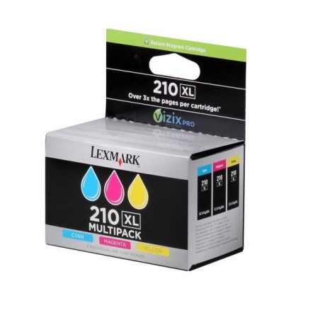 Pack 3 couleurs haute capacité Lexmark pour OfficeEdge Pro 4000 / 5500 / 5500T (N°210XL), Toner Express : achat en ligne de Pack