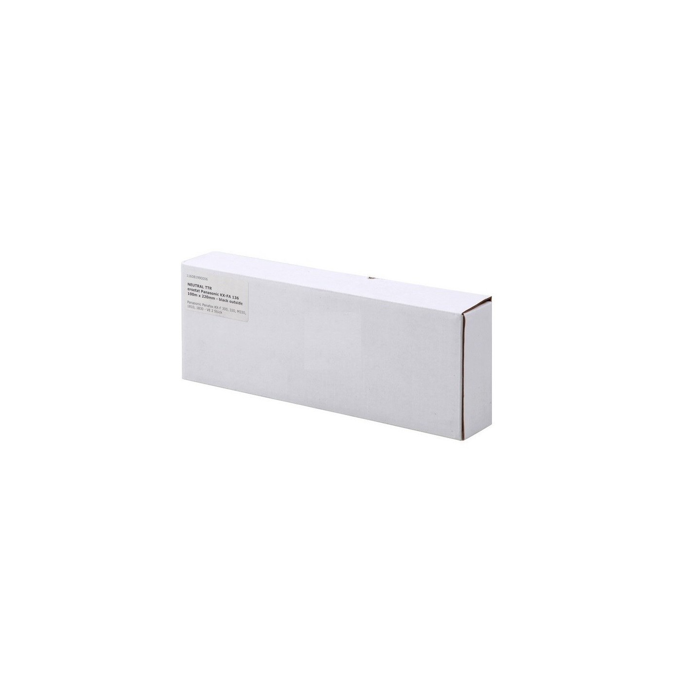2 * Rubans Thermiques générique Noir Panasonic KX-FA136X