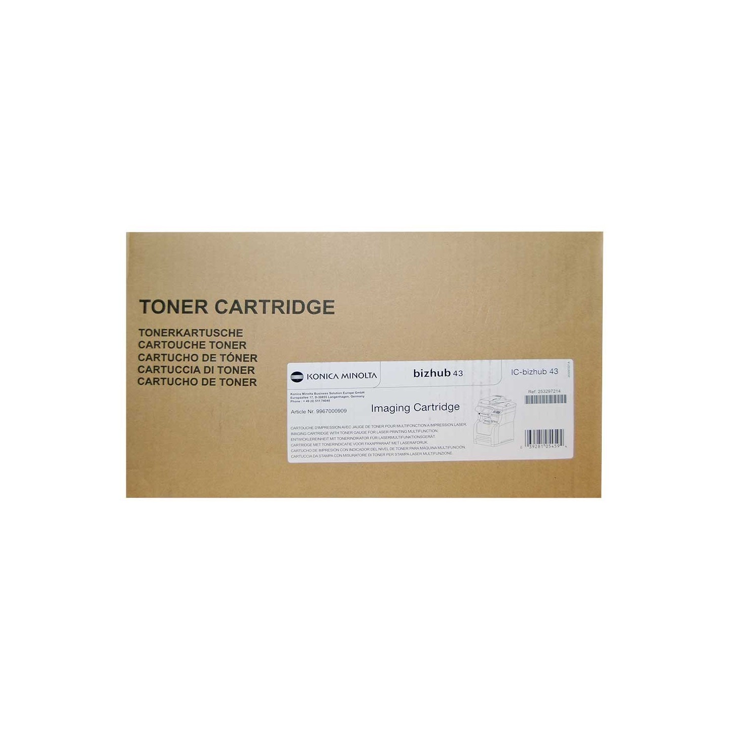 Toner noir Konica Minolta pour Bizhub 43 (IC-43)