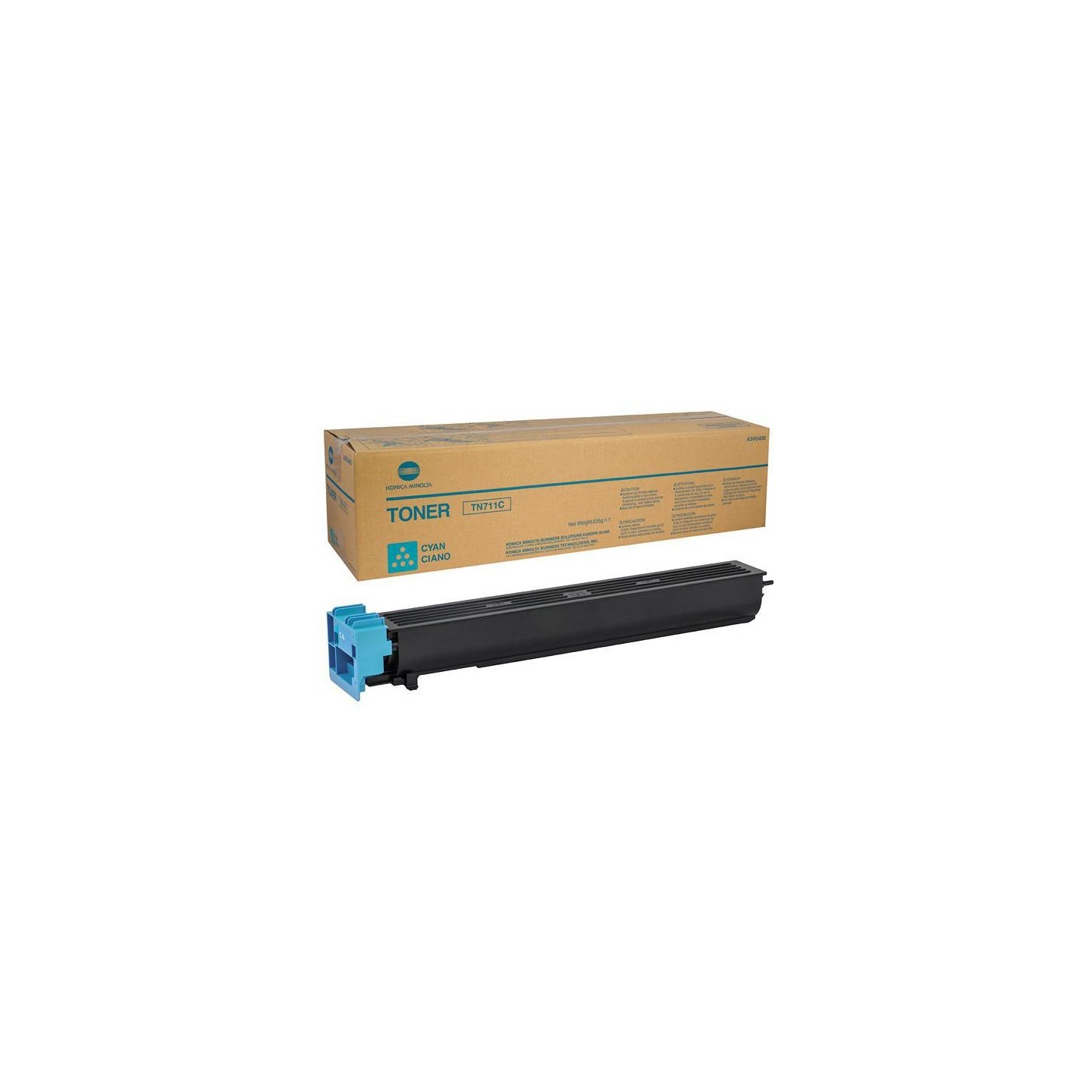 Toner cyan Konica Minolta pour Bizhub C654 / C754... (TN711C)