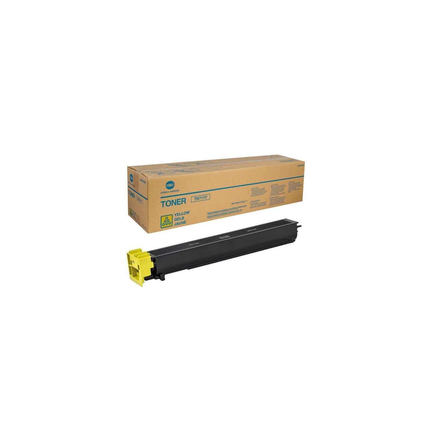 Toner jaune Konica Minolta pour Bizhub C654 / C754... (TN711Y)