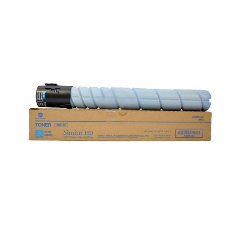 Toner cyan Konica Minolta pour Bizhub C454 / C554  (TN512C)