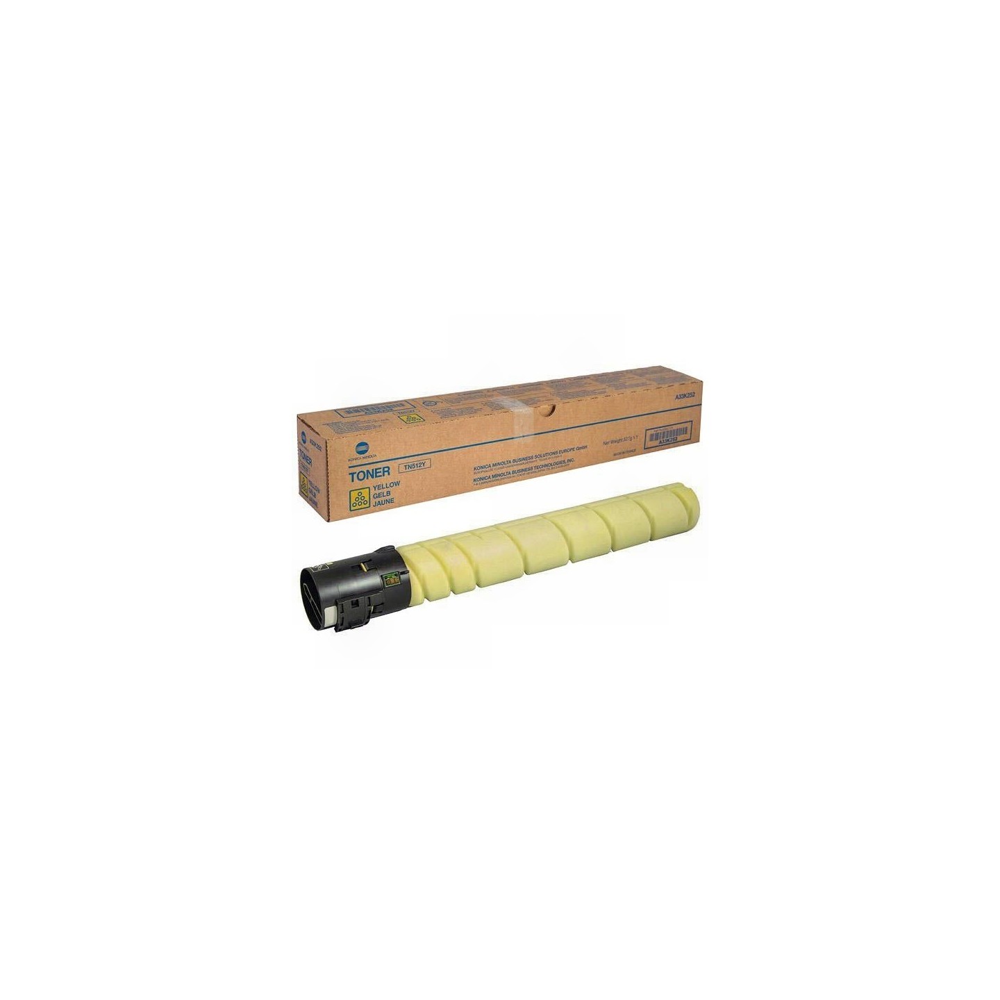 Toner jaune Konica Minolta pour Bizhub C454 / C554  (TN512Y)