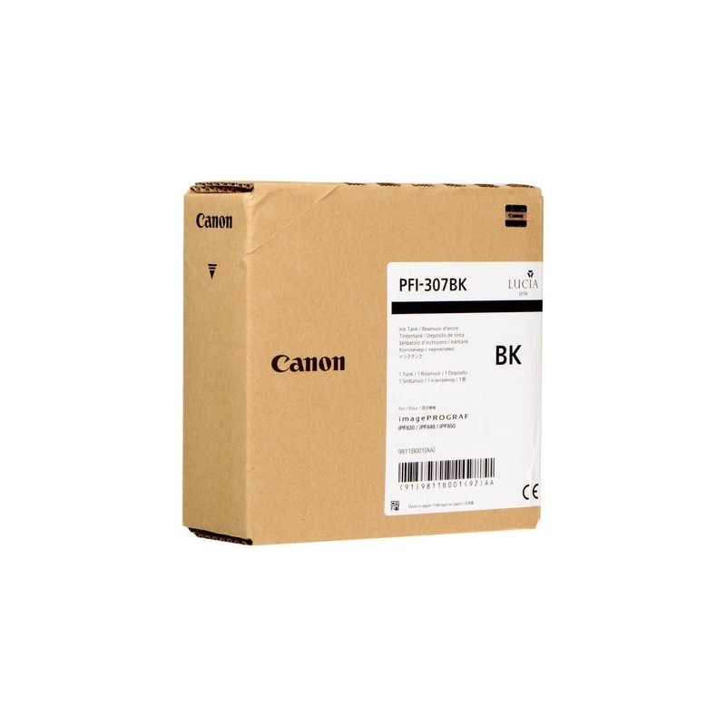 Encre noire Canon pour IPF830 / IPF850.... (PFI-307)