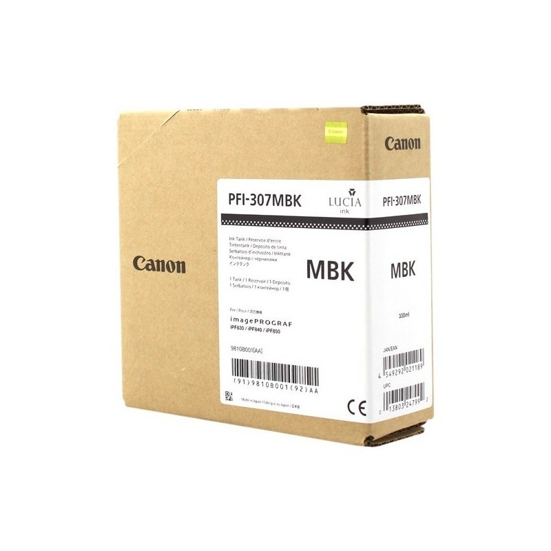 Encre noire mat Canon pour IPF830 / IPF850.... (PFI-307)