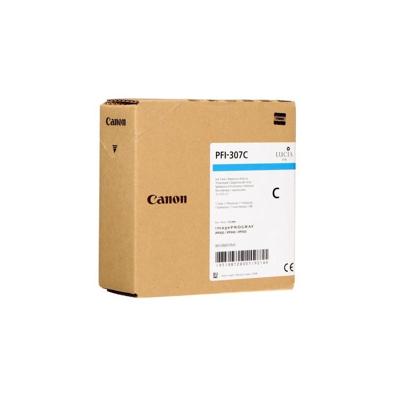Encre cyan Canon pour IPF830 / IPF850.... (PFI-307)