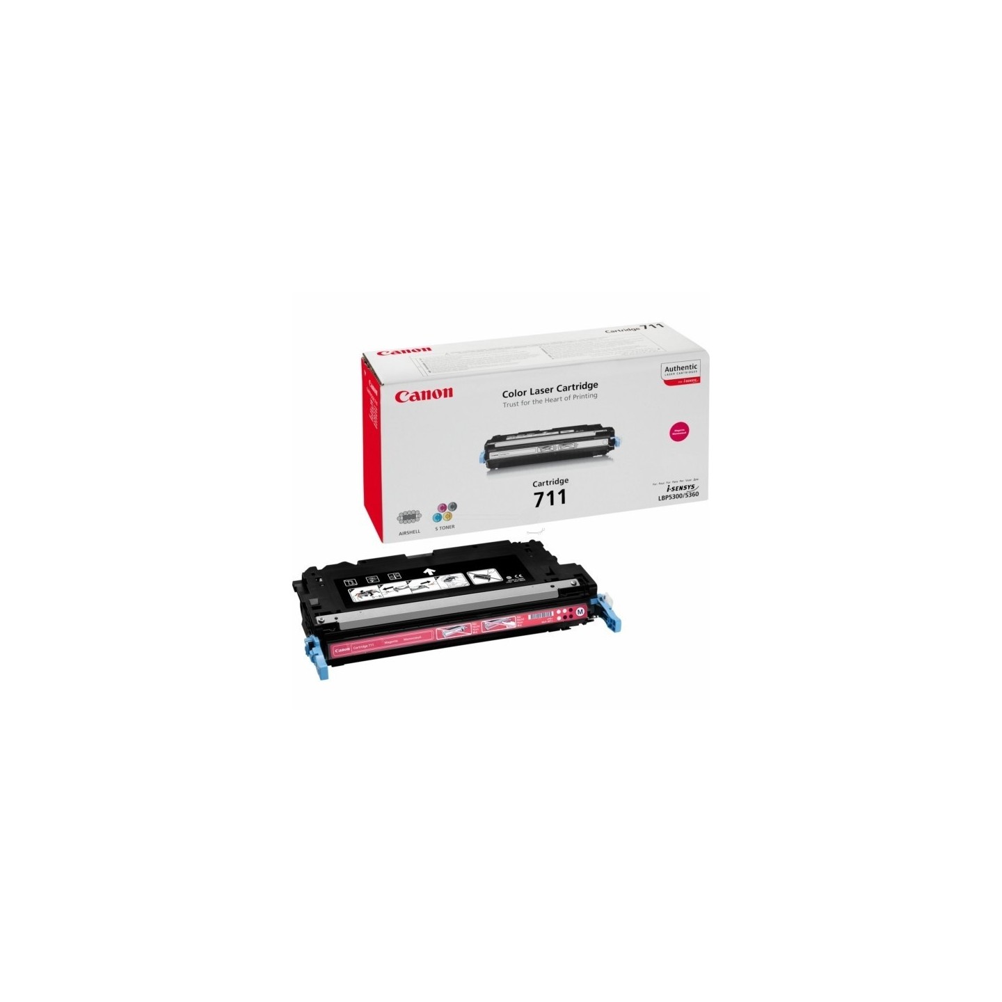 Toner magenta Canon EP-711 pour LBP 5300 / i-SENSYS LBP5300, Toner Express : achat en ligne de Toner magenta Canon EP-711 pour L