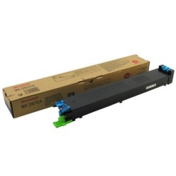 Toner cyan Sharp pour copieur MX2301N/2600N/3100N/4100/5000... (MX31GTCA), Toner Express : achat en ligne de Toner cyan Sharp po