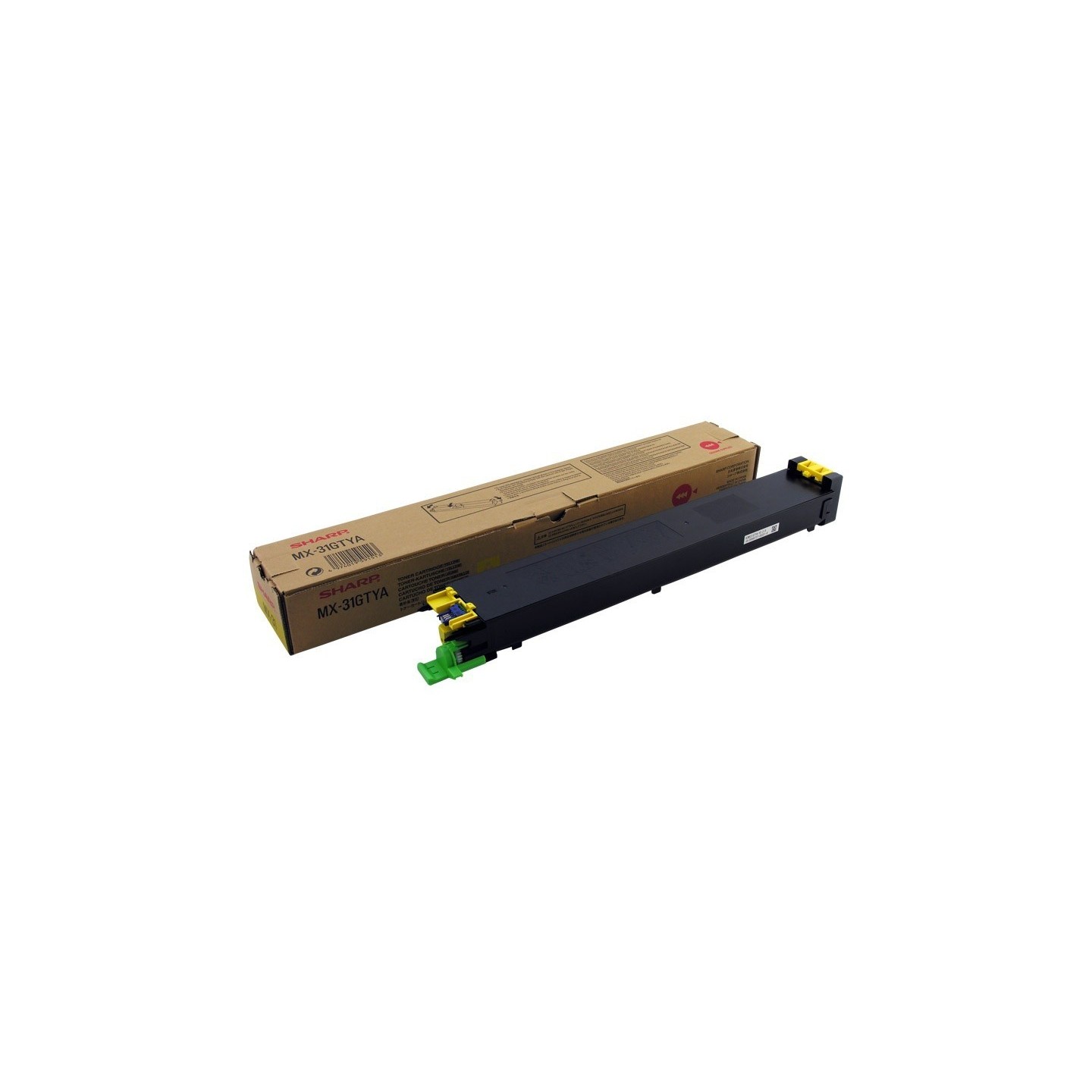 Toner jaune Sharp pour copieur MX2301N/2600N/3100N/4100/5000... (MX31GTYA), Toner Express : achat en ligne de Toner jaune Sharp 