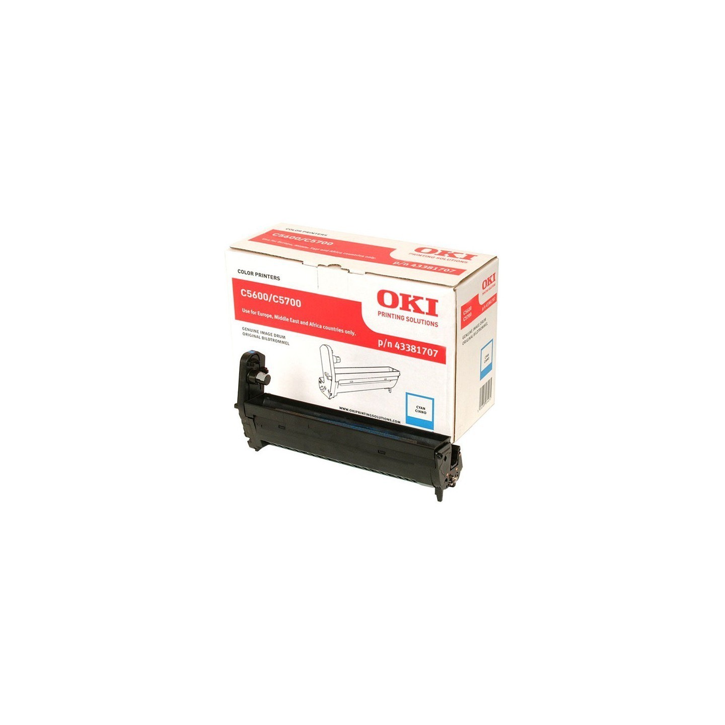 Tambour cyan Oki pour C56/57, Toner Express : achat en ligne de Tambour cyan Oki pour C56/57 pour imprimante