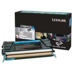 C748H1CG - Toner Lexmark Cyan Haut Rendement LRP pour gamme C748, Toner Express : achat en ligne de Toner