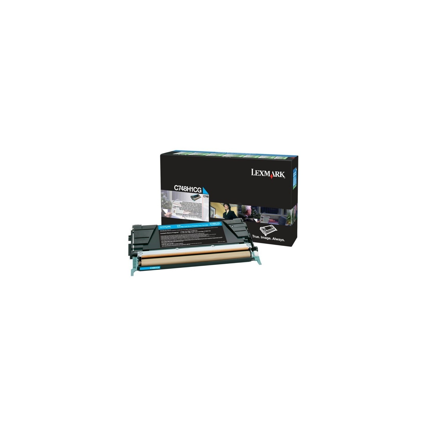 C748H1CG - Toner Lexmark Cyan Haut Rendement LRP pour gamme C748, Toner Express : achat en ligne de Toner