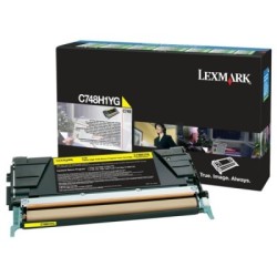 C748H1YG - Toner Lexmark Jaune Haut Rendement LRP pour gamme C748, Toner Express : achat en ligne de Toner Lexmark