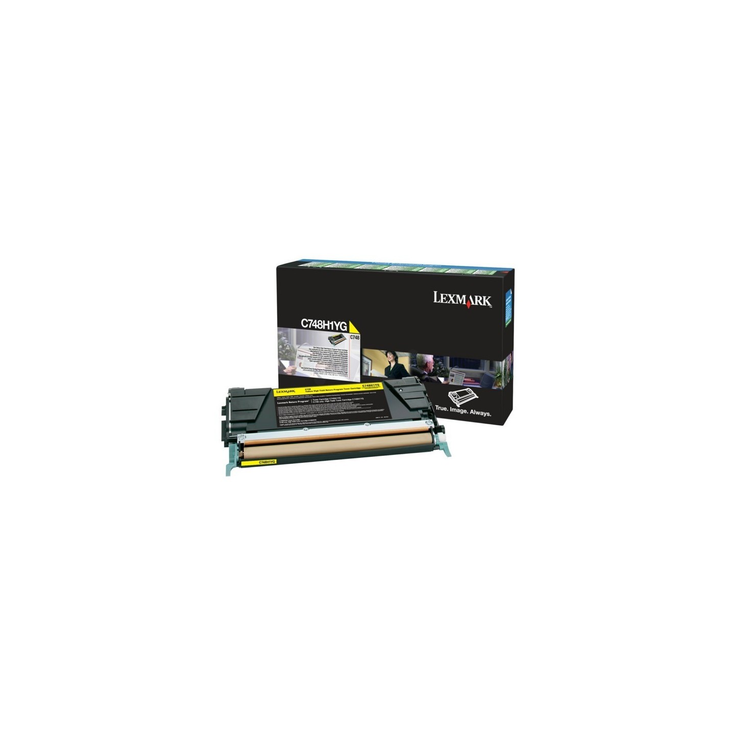 C748H1YG - Toner Lexmark Jaune Haut Rendement LRP pour gamme C748, Toner Express : achat en ligne de Toner Lexmark