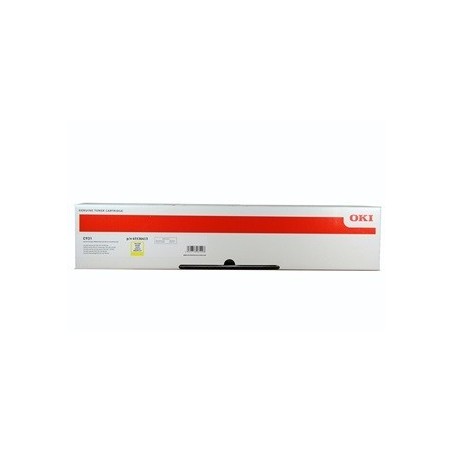 45536413 - Toner jaune OKI pour C911dn / C931dn, Toner Express : achat en ligne de Toner jaune OKI