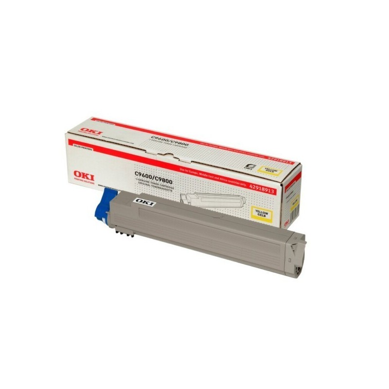 Toner jaune Oki pour C9600 / C9800, Toner Express : achat en ligne de Toner jaune Oki pour C9600 / C9800 pour imprimante