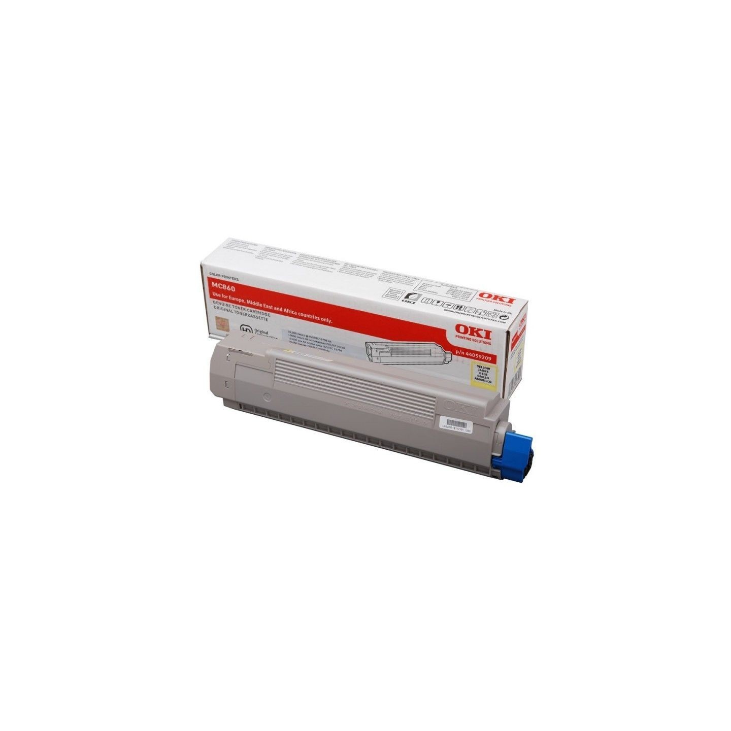 Toner jaune Oki pour MC860dn / MC860cdtn / MC860cdxn, Toner Express : achat en ligne de Toner jaune Oki pour MC860dn / MC860cdtn