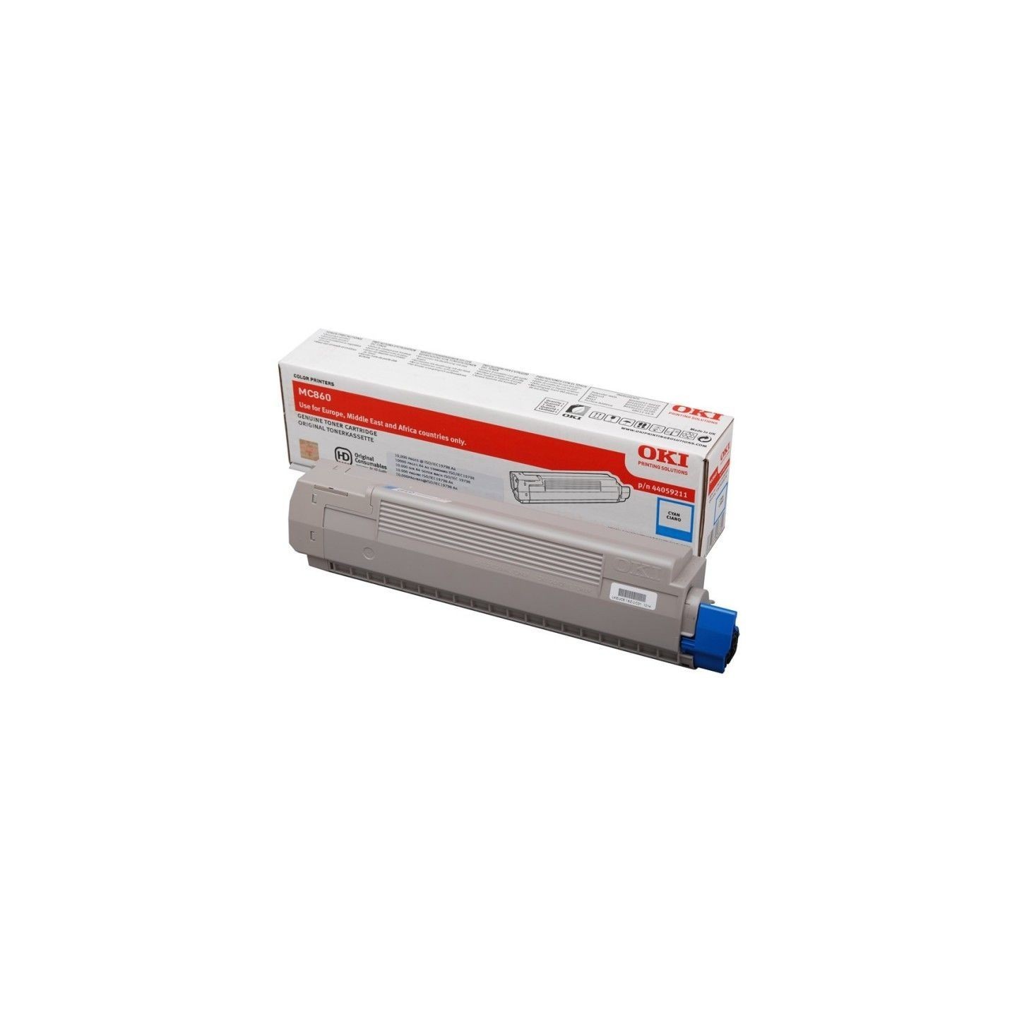 Toner cyan Oki pour MC860dn / MC860cdtn / MC860cdxn, Toner Express : achat en ligne de Toner cyan Oki pour MC860dn / MC860cdtn /