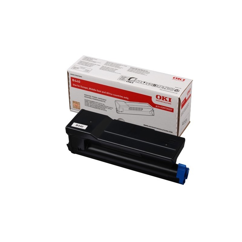 43979207 - Toner Oki pour imprimante B440, Toner Express : achat en ligne de Toner Oki 