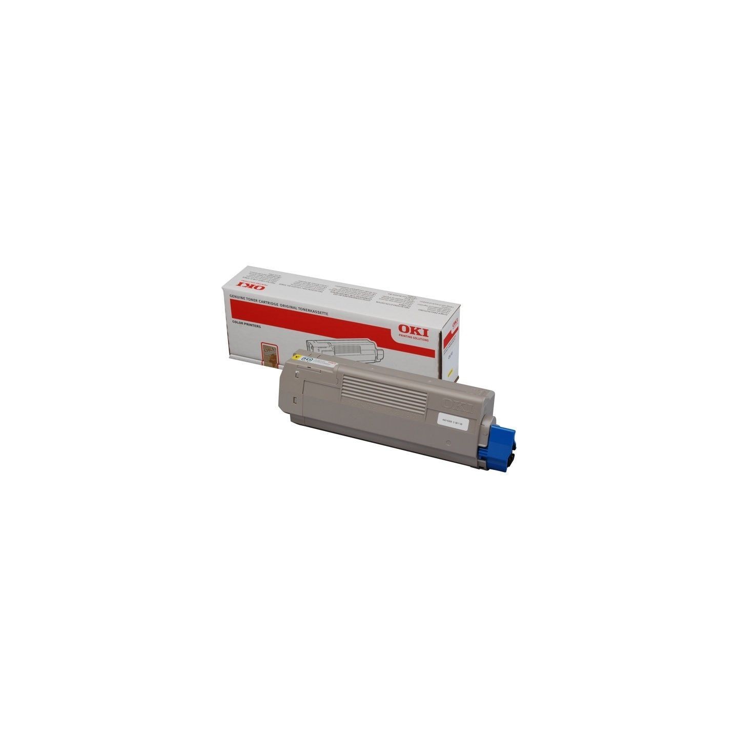 44315305 - Toner jaune Oki pour imprimante C610, Toner Express : achat en ligne de Toner jaune Oki 
