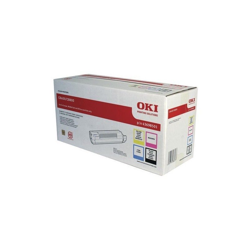 Rainbow pack Oki pour imprimante Oki C8600, Toner Express : achat en ligne de Rainbow pack Oki pour imprimante Oki C8600 pour im