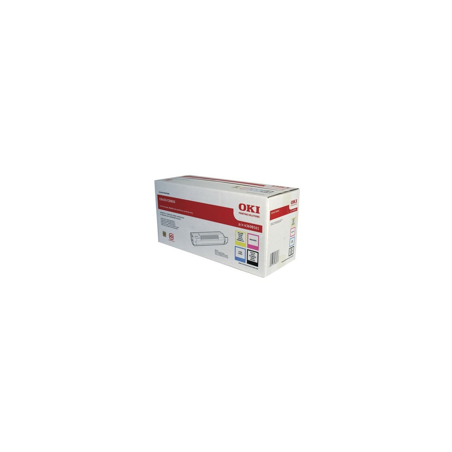 Rainbow pack Oki pour imprimante Oki C8600, Toner Express : achat en ligne de Rainbow pack Oki pour imprimante Oki C8600 pour im