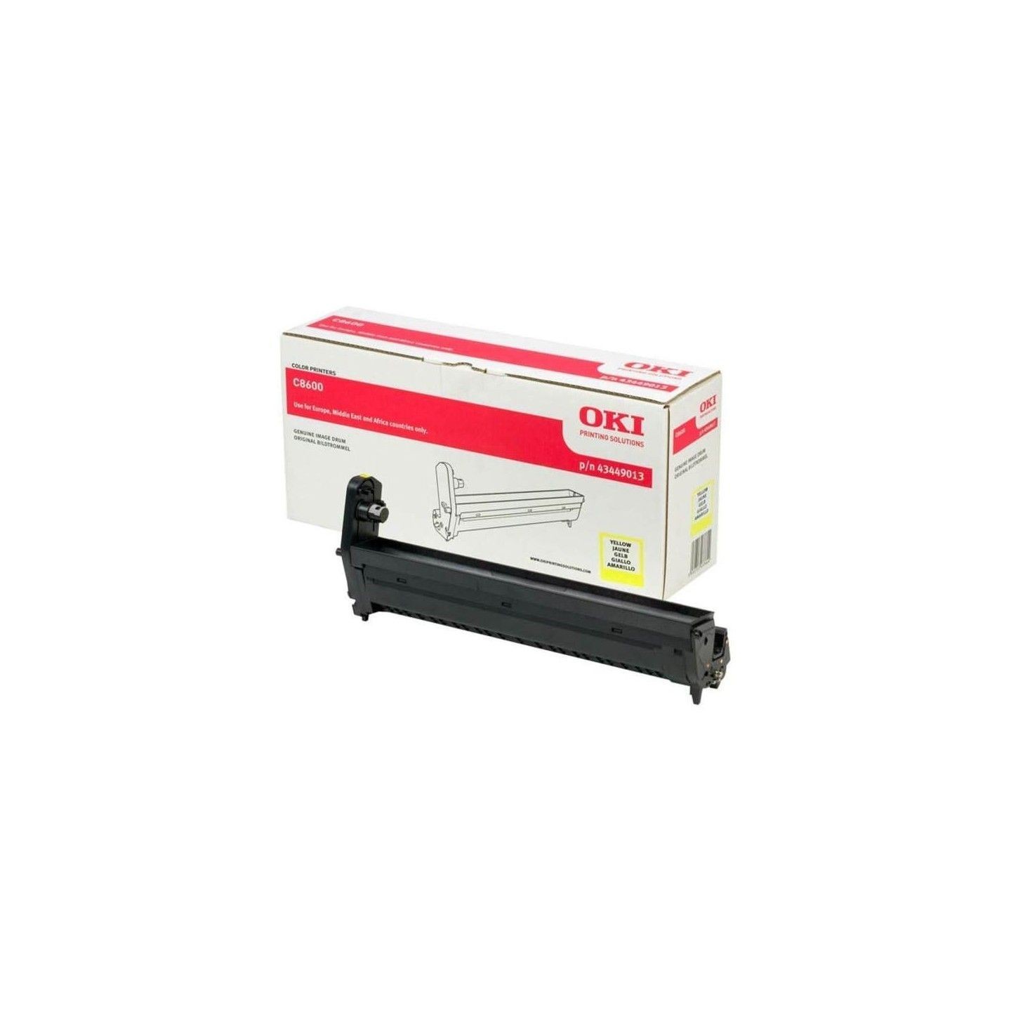 Tambour jaune Oki pour imprimante Oki C8600 / C8800, Toner Express : achat en ligne de Tambour jaune Oki pour imprimante Oki C86